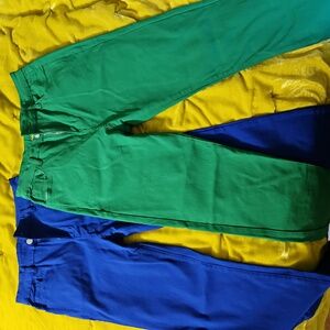 Daisy Vibrant Green Straight Leg Jeans